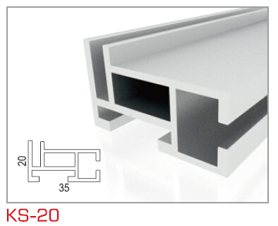 KS-20单面卡布框架型材