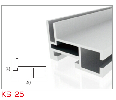 KS-25 单面卡布框型材
