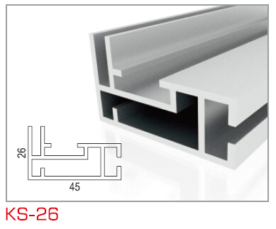 KS-26 单面卡布框架型材