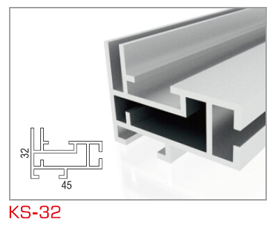 KS-32 单面卡布框架型材