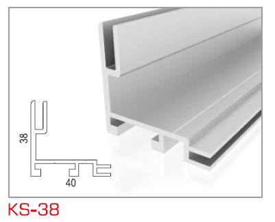 KS-38 单面卡布框型材