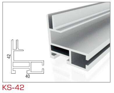 KS-42 单面卡布框架型材