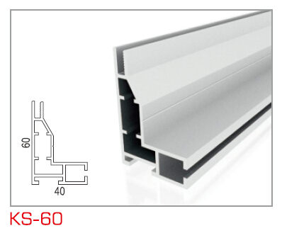 KS-60单面卡布框架型材