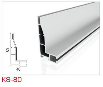 KS-80 单面卡布框架型材