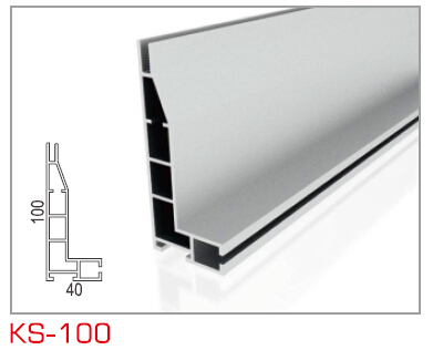 KS100 单面卡布框架型材
