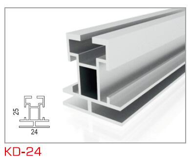 KD-24 双面卡布铝合金框架型材