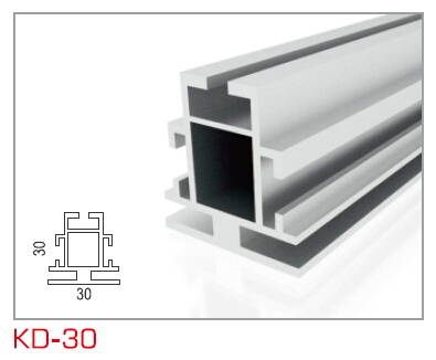KD-30 双面卡布铝合金框架型材