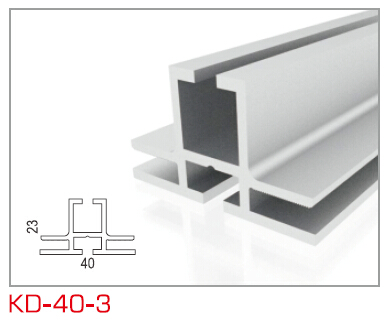 KD40-3 双面卡布框架型材