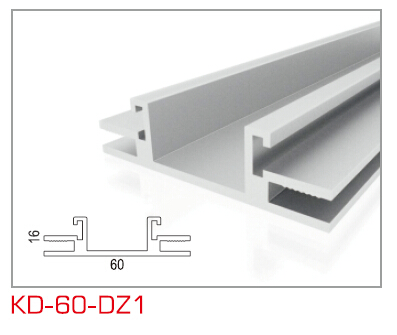 KD-60-DZ1 双面卡布框架型材