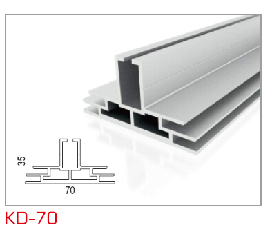 KD-70 双面卡布框架型材