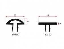 扁铝槽口封条E031C,E031D
