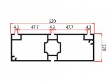 40x120四槽方柱M4120