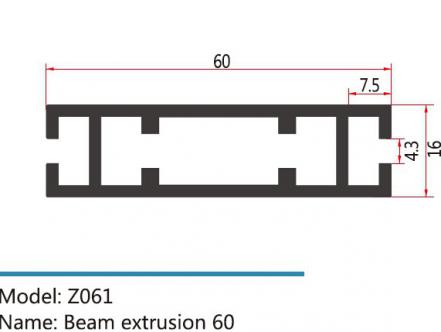 60双槽扁铝Z061