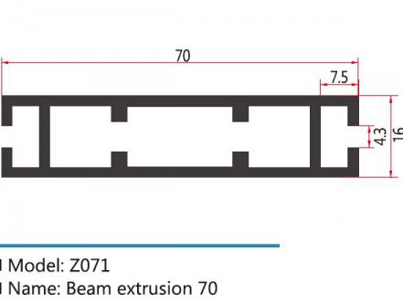 70双槽扁铝Z071
