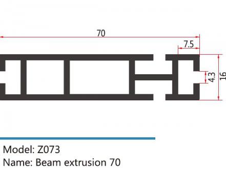 70四槽扁铝Z073