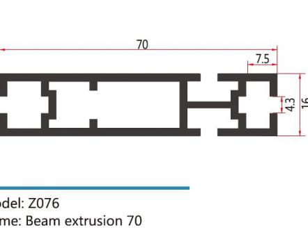 70四槽深槽扁铝Z076